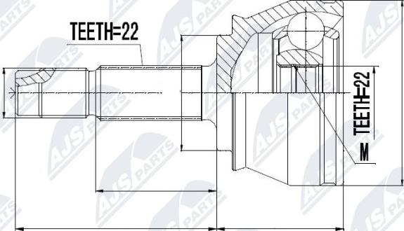 NTY NPZ-FT-044 - Jeu de joints, arbre de transmission cwaw.fr