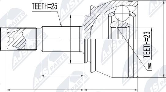 NTY NPZ-FT-053 - Jeu de joints, arbre de transmission cwaw.fr