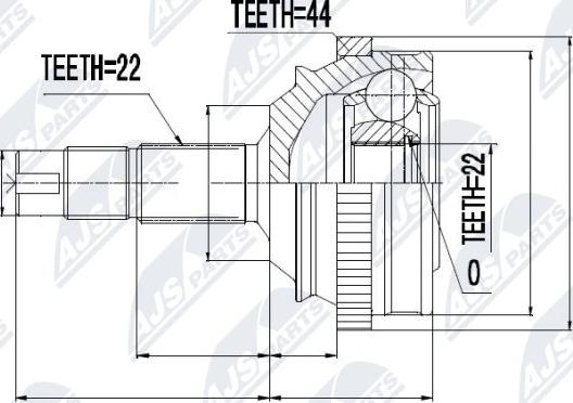 NTY NPZ-FT-010 - Jeu de joints, arbre de transmission cwaw.fr