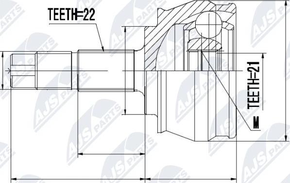 NTY NPZ-FT-023 - Jeu de joints, arbre de transmission cwaw.fr