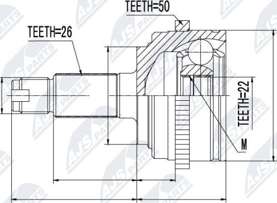 NTY NPZ-HD-035 - Jeu de joints, arbre de transmission cwaw.fr