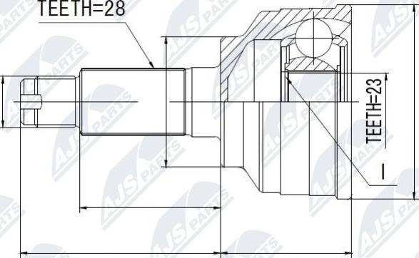 NTY NPZ-MZ-010 - Jeu de joints, arbre de transmission cwaw.fr