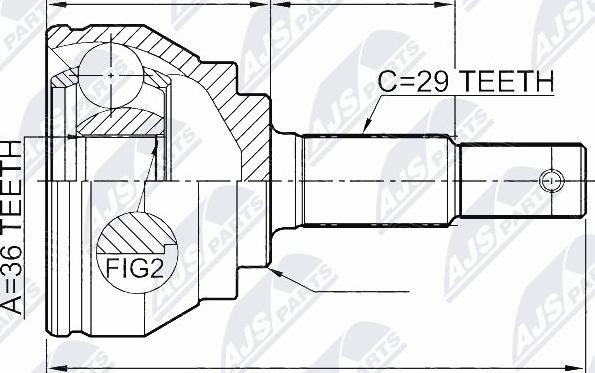 NTY NPZ-NS-090 - Jeu de joints, arbre de transmission cwaw.fr