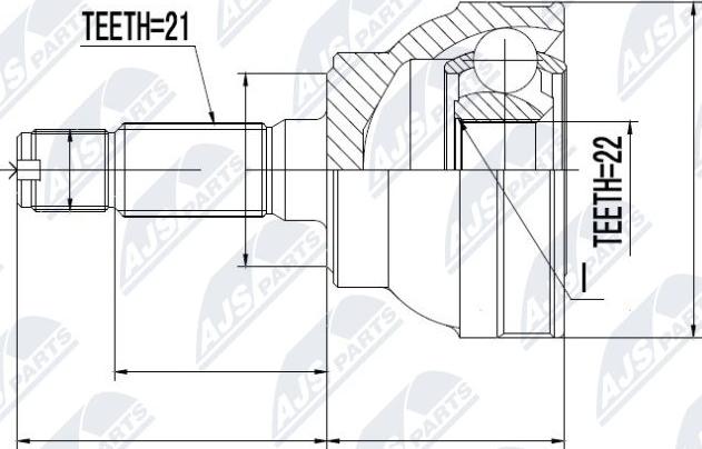 NTY NPZ-PE-003 - Jeu de joints, arbre de transmission cwaw.fr