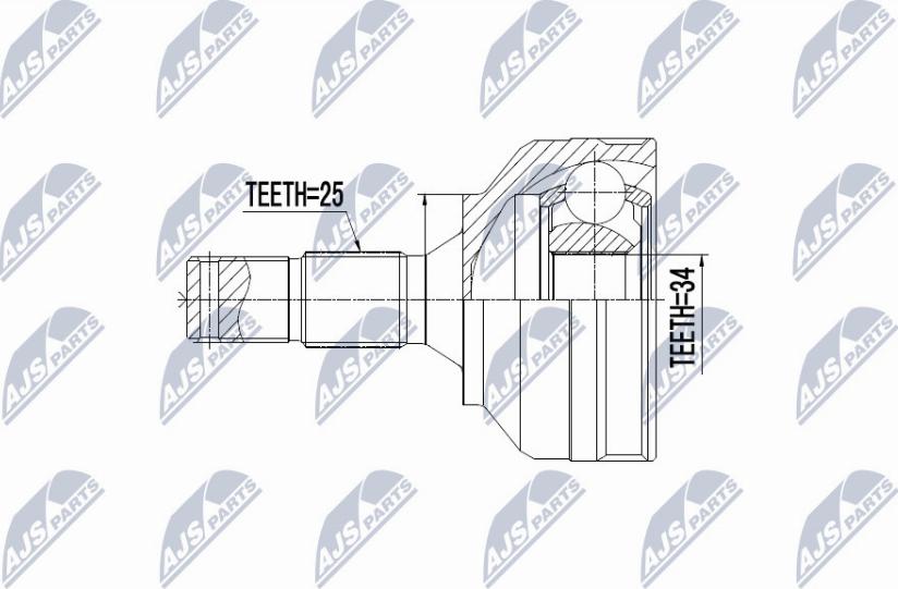 NTY NPZ-PE-030 - Jeu de joints, arbre de transmission cwaw.fr