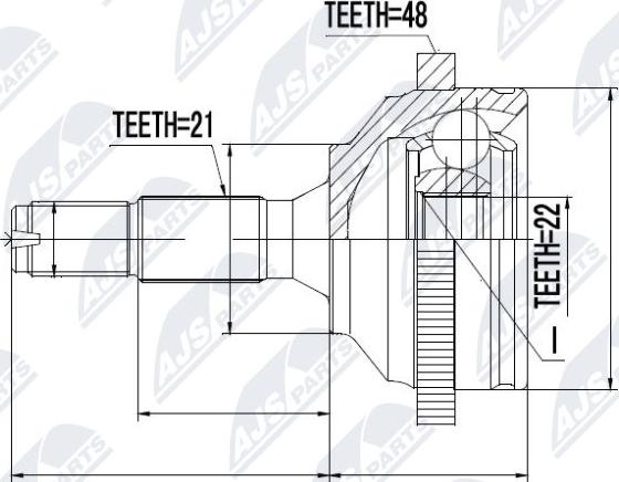 NTY NPZ-PE-020 - Jeu de joints, arbre de transmission cwaw.fr