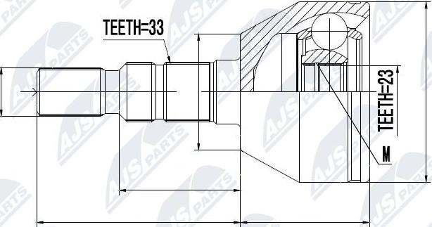 NTY NPZ-PL-023 - Jeu de joints, arbre de transmission cwaw.fr