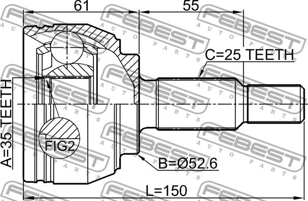 NTY NPZ-RE-046 - Jeu de joints, arbre de transmission cwaw.fr