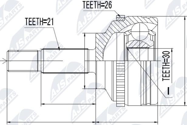 NTY NPZ-RE-012 - Jeu de joints, arbre de transmission cwaw.fr