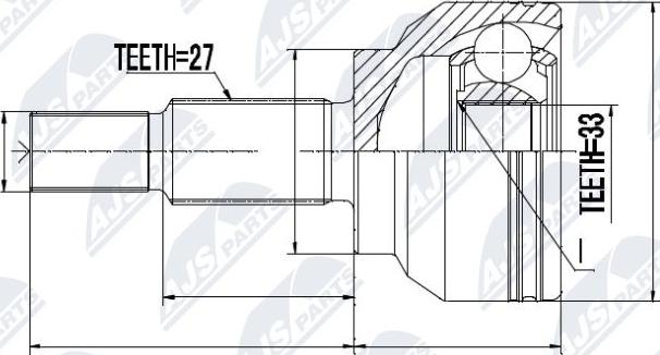 NTY NPZ-RE-034 - Jeu de joints, arbre de transmission cwaw.fr