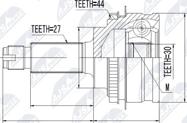 NTY NPZ-SB-013 - Jeu de joints, arbre de transmission cwaw.fr