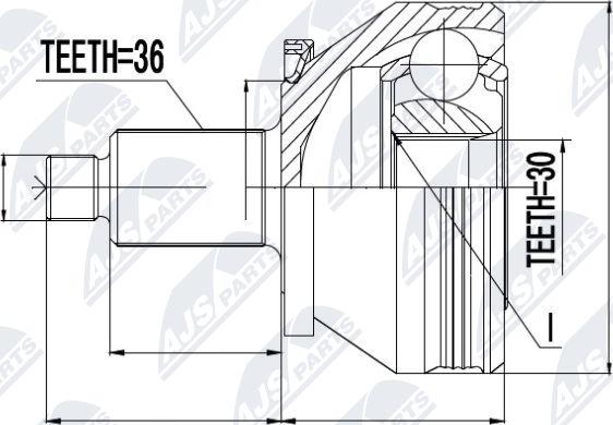 NTY NPZ-SK-005 - Jeu de joints, arbre de transmission cwaw.fr