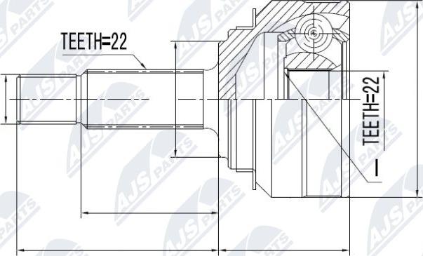 NTY NPZ-SK-001 - Jeu de joints, arbre de transmission cwaw.fr