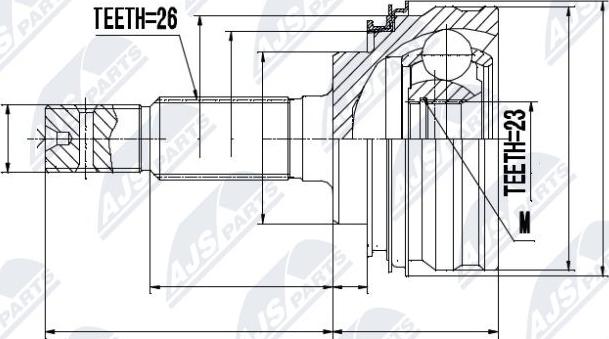 NTY NPZ-TY-005 - Jeu de joints, arbre de transmission cwaw.fr