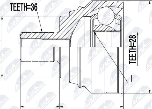 NTY NPZ-VW-040 - Jeu de joints, arbre de transmission cwaw.fr