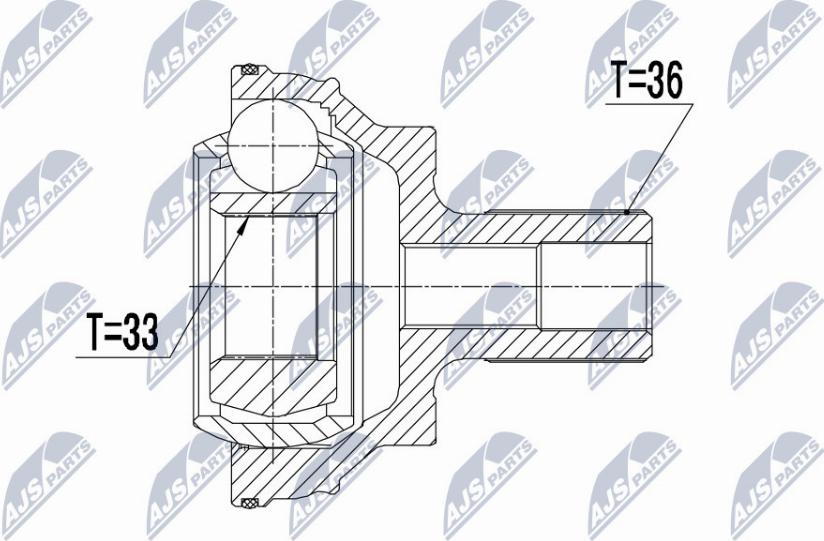 NTY NPZ-VW-043 - Jeu de joints, arbre de transmission cwaw.fr