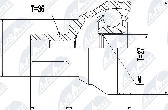 NTY NPZ-VW-019 - Jeu de joints, arbre de transmission cwaw.fr