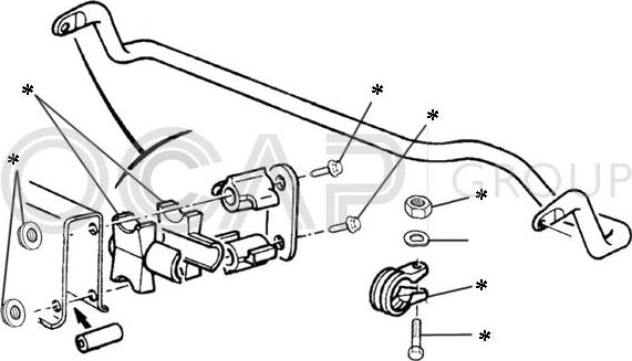 OCAP 0902263 - Kit de réparation, barre de couplage stabilisatrice cwaw.fr