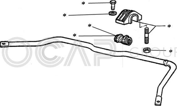 OCAP 0902218 - Kit de réparation, barre de couplage stabilisatrice cwaw.fr