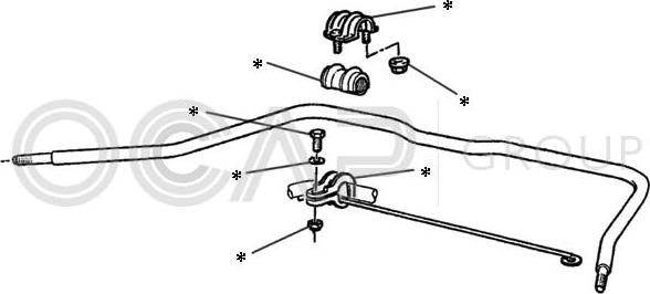 OCAP 0902225 - Kit de réparation, barre de couplage stabilisatrice cwaw.fr