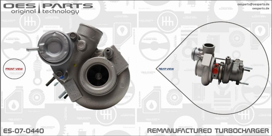 OES PARTS ES-07-0440 - Turbocompresseur, suralimentation cwaw.fr