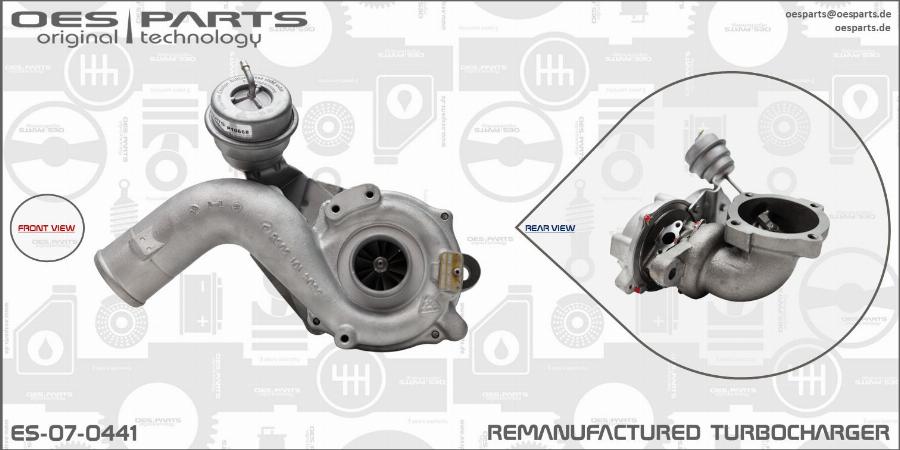 OES PARTS ES-07-0441 - Turbocompresseur, suralimentation cwaw.fr