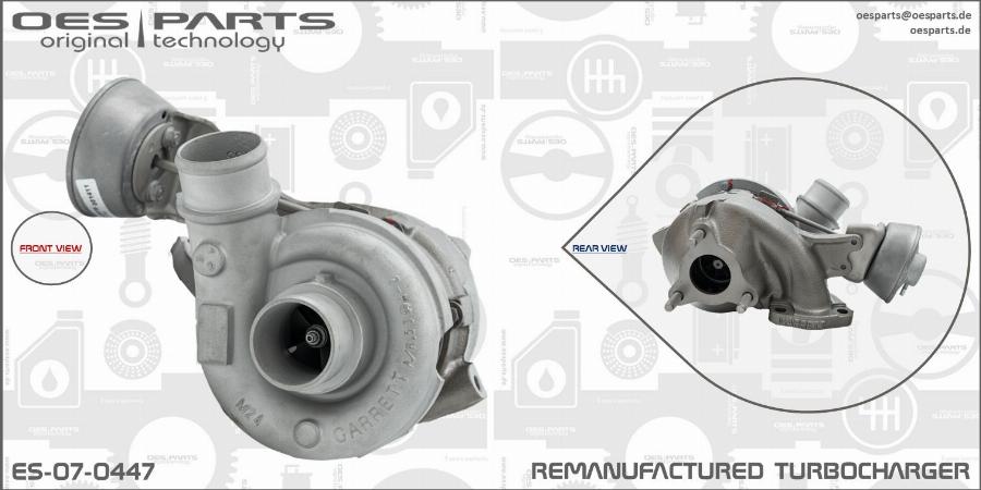 OES PARTS ES-07-0447 - Turbocompresseur, suralimentation cwaw.fr