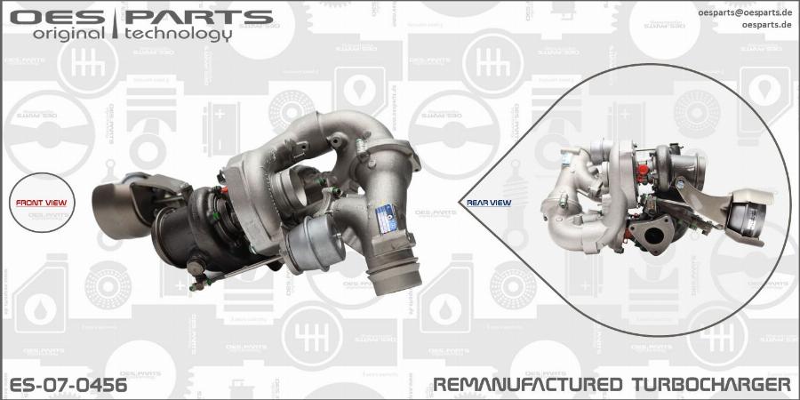 OES PARTS ES-07-0456 - Turbocompresseur, suralimentation cwaw.fr