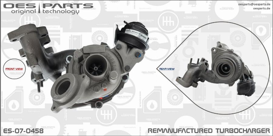 OES PARTS ES-07-0458 - Turbocompresseur, suralimentation cwaw.fr