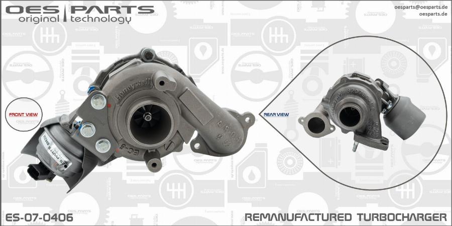 OES PARTS ES-07-0406 - Turbocompresseur, suralimentation cwaw.fr