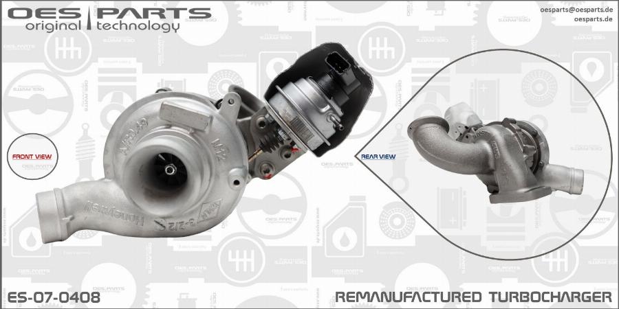 OES PARTS ES-07-0408 - Turbocompresseur, suralimentation cwaw.fr