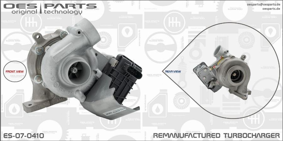 OES PARTS ES-07-0410 - Turbocompresseur, suralimentation cwaw.fr