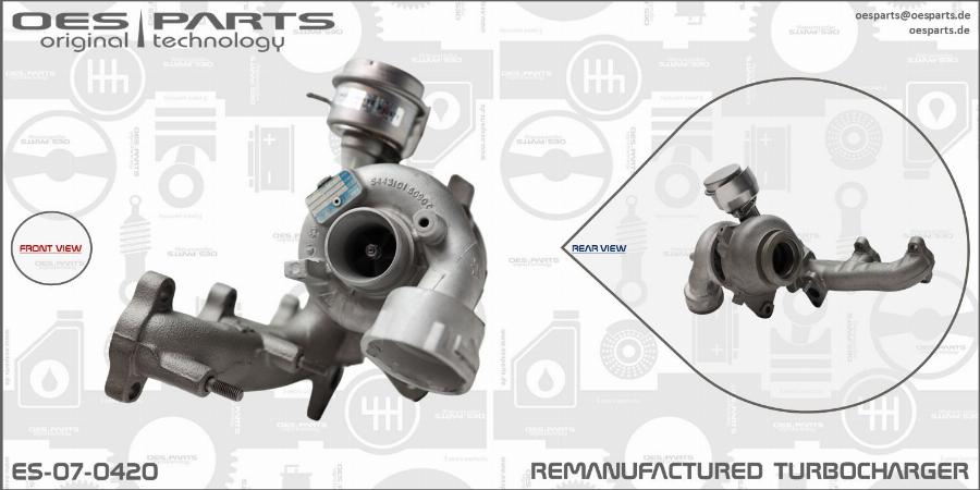 OES PARTS ES-07-0420 - Turbocompresseur, suralimentation cwaw.fr