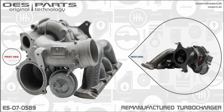 OES PARTS ES-07-0589 - Turbocompresseur, suralimentation cwaw.fr