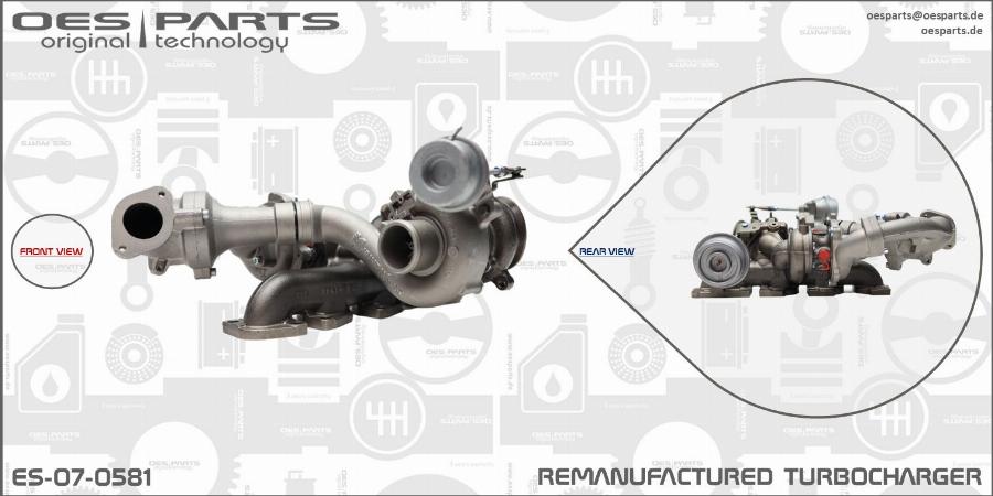 OES PARTS ES-07-0581 - Turbocompresseur, suralimentation cwaw.fr