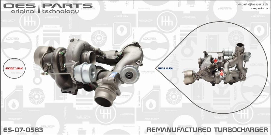 OES PARTS ES-07-0583 - Turbocompresseur, suralimentation cwaw.fr