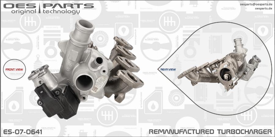 OES PARTS ES-07-0641 - Turbocompresseur, suralimentation cwaw.fr