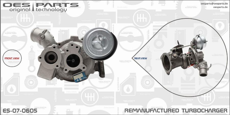 OES PARTS ES-07-0605 - Turbocompresseur, suralimentation cwaw.fr