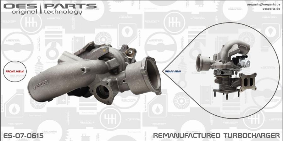 OES PARTS ES-07-0615 - Turbocompresseur, suralimentation cwaw.fr