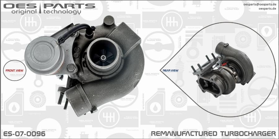 OES PARTS ES-07-0096 - Turbocompresseur, suralimentation cwaw.fr