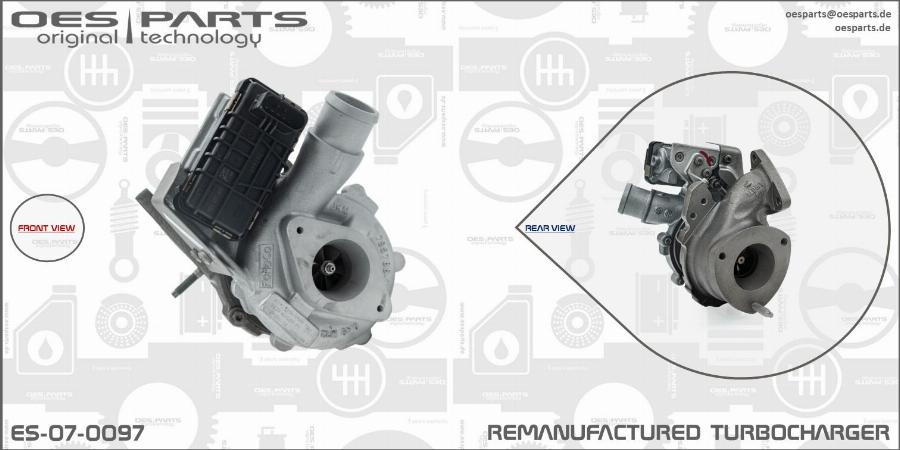 OES PARTS ES-07-0097 - Turbocompresseur, suralimentation cwaw.fr