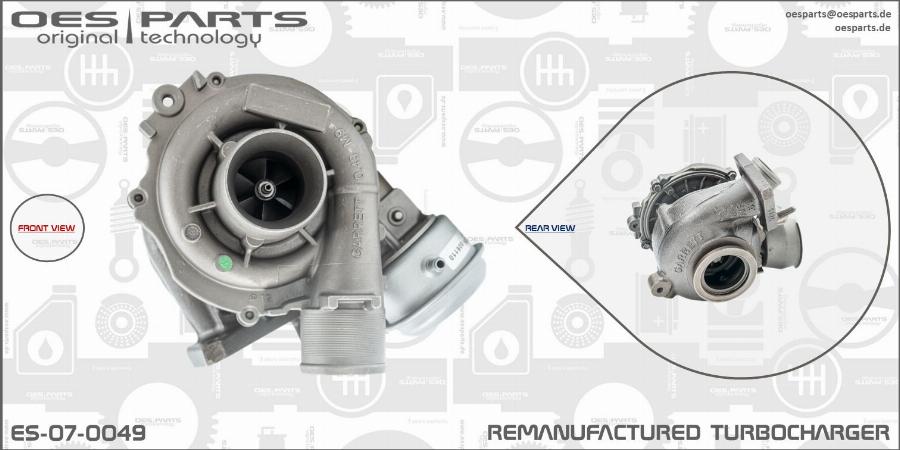 OES PARTS ES-07-0049 - Turbocompresseur, suralimentation cwaw.fr