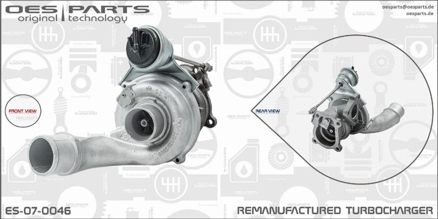 OES PARTS ES-07-0046 - Turbocompresseur, suralimentation cwaw.fr