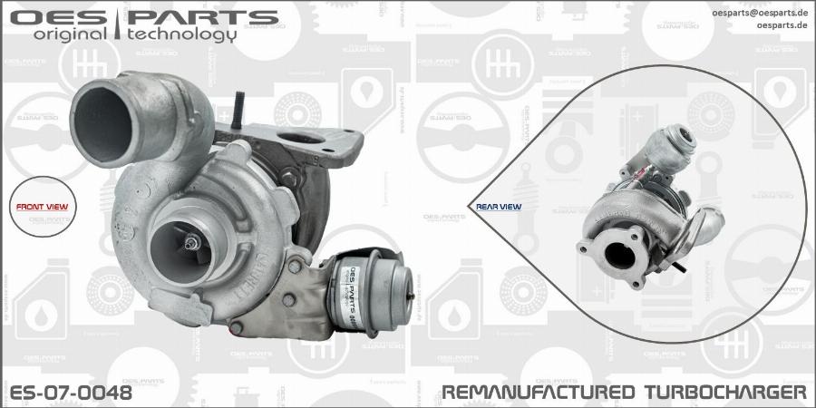 OES PARTS ES-07-0048 - Turbocompresseur, suralimentation cwaw.fr