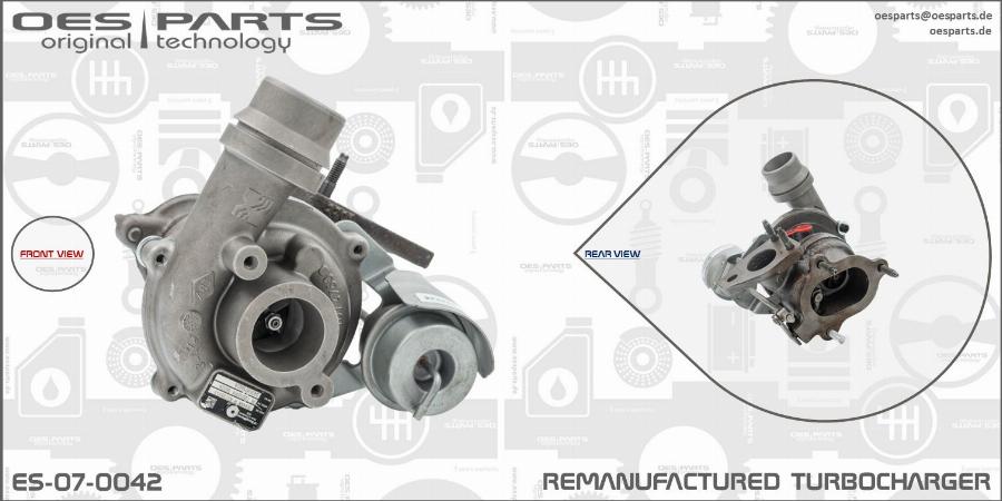 OES PARTS ES-07-0042 - Turbocompresseur, suralimentation cwaw.fr