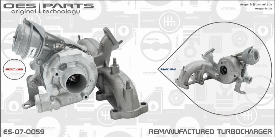 OES PARTS ES-07-0059 - Turbocompresseur, suralimentation cwaw.fr