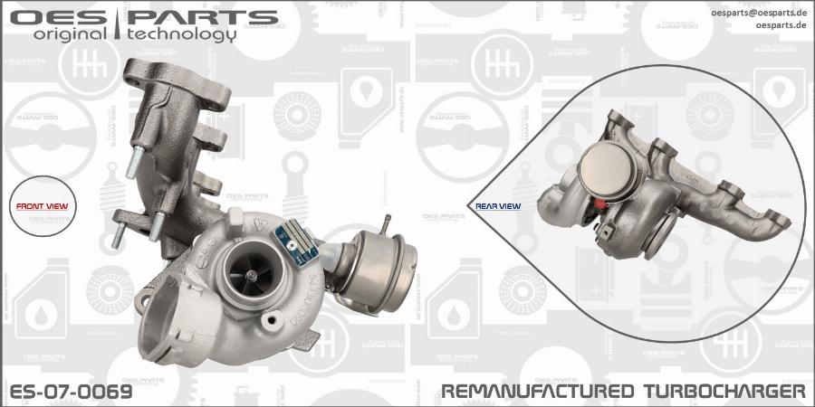 OES PARTS ES-07-0069 - Turbocompresseur, suralimentation cwaw.fr