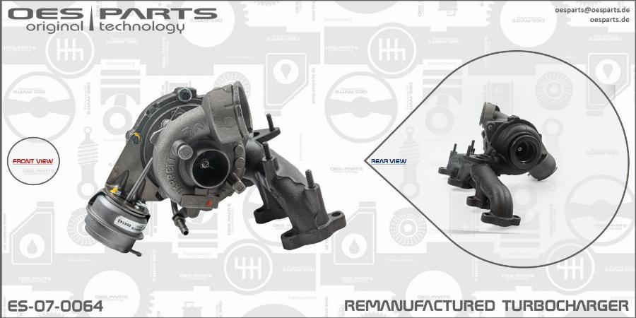 OES PARTS ES-07-0064 - Turbocompresseur, suralimentation cwaw.fr