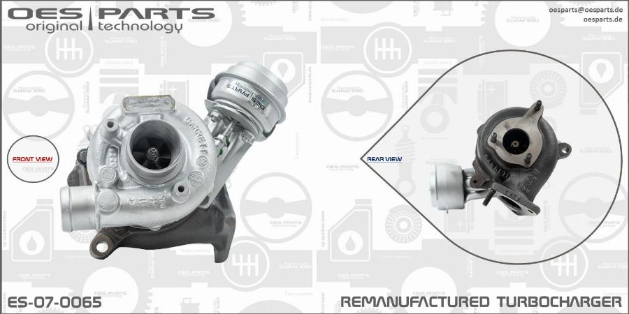 OES PARTS ES-07-0065 - Turbocompresseur, suralimentation cwaw.fr