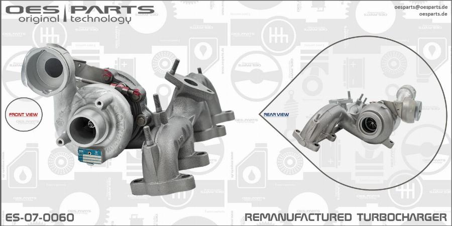 OES PARTS ES-07-0060 - Turbocompresseur, suralimentation cwaw.fr